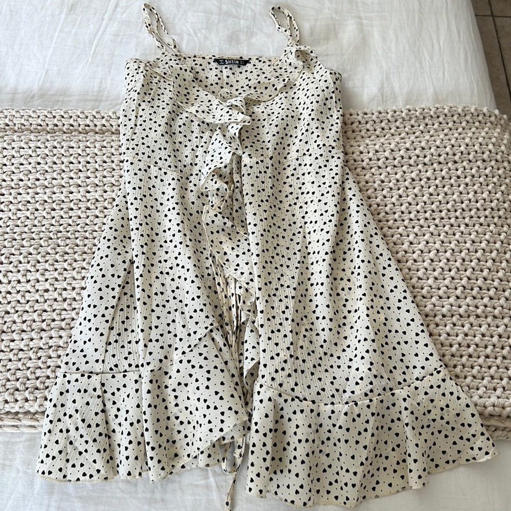 Shein black heart mini dress. Worn once.